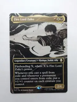 MTG Fire Lord Zuko (TLA) Avatar: The Last Airbender Borderless Regular Rare 315 - Image 1