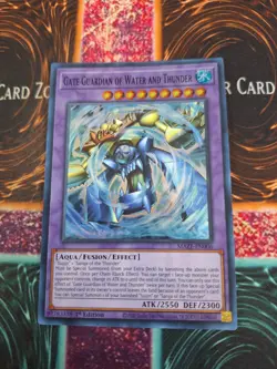 Yugioh Gate Guardian of Water and Thunder MAZE-EN006 Super Rare 1st Edition NM - Image 1