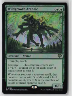 Wildgrowth Archaic 168 Rare Secrets of Strixhaven Foil Near Mint - Image 1