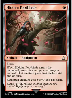 Hidden Footblade 34 MTG NM - Assassin's Creed - Image 1
