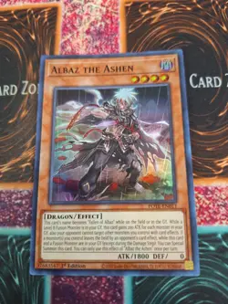Yugioh Albaz the Ashen POTE-EN011 Super Rare 1st Edition Near Mint - Image 1
