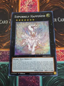 Yugioh Expurrely Happiness AMDE-EN017 Super Rare 1st Edition Near Mint - Image 1