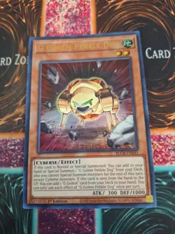 Yugioh G Golem Pebble Dog BLCR-EN041 Ultra Rare 1st Edition Near Mint - Image 1