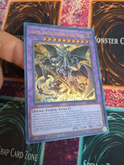Yugioh Grapha, Dragon Overlord of Dark World SR13-EN041 Ultra 1st Edition NM - Image 2
