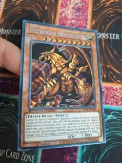 Yugioh The Winged Dragon of Ra SBCB-EN203 Secret Rare 1st Edition Near Mint - Image 2