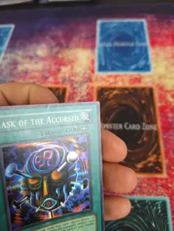 Yugioh Mask of the Accursed LON-019 Super Rare OG Unlimited LP/MP - Image 3