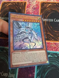 Yugioh Blue-Eyes Abyss Dragon MAMA-EN056 Ultra Rare 1st Edition Near Mint - Image 2