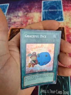 Yugioh Graceful Dice EDS-002 Prismatic Secret Rare Unlimited Moderately Played - Image 3