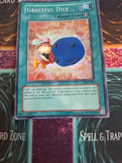 Yugioh Graceful Dice EDS-002 Prismatic Secret Rare Unlimited Moderately Played - Image 4