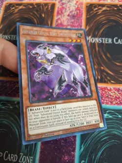 Yugioh Advanced Crystal Beast Amethyst Cat BLCR-EN011 Secret Rare 1st Edition NM - Image 2