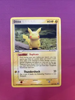 Pokemon Card Ditto EX Delta Species Common 63/113 PIKACHU Near Mint - Image 1