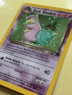 Dark Slowbro Holo 12/82 Team Rocket WOTC Pokemon Card NM Vintage - Image 1