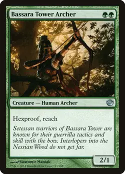 MTG Bassara Tower Archer Journey into Nyx #117 Uncommon Magic The Gathering - Image 1