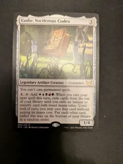 MTG EDH Commander Deck - Codie, Vociferous Codex - Spell Theme - Image 1