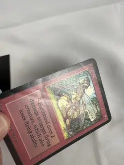 MTG Earthbind- DAMAGED -Alpha Magic the Gathering Card #145 - Image 5