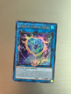 G Golem Crystal Heart BLCR-EN042 1st Edition Ultra Rare NM Yugioh Card - Image 1