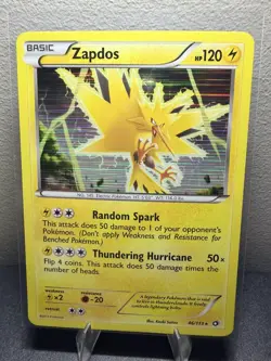 ZAPDOS 46/113 HOLO HOLO RARE LEGENDARY TREASURES POKEMON - Image 1