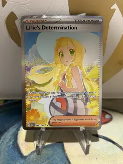 Lillie's Determination 184/132 Pokemon Mega Evolution Illustration Rare NM - Image 1