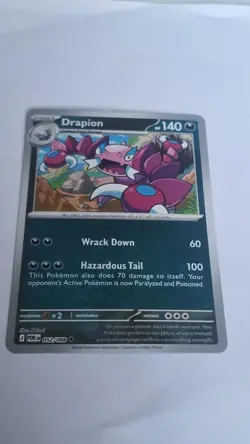 DRAPION 052/088 UNCOMMON PERFECT ORDER POKEMON REVERSE HOLO NEAR MINT - Image 1