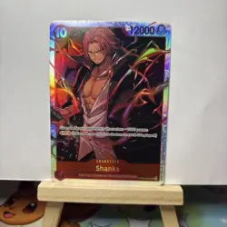 One Piece Card Game🏴‍☠COLOR: RED OP09-004 SHANKS SR FOIL NM TCG ENGLISH - Image 1