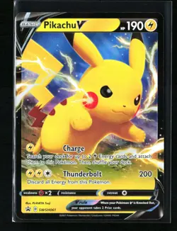 Pikachu V - Holo Promo SWSH: Sword & Shield Promo Cards SWSH061 NM - Image 1