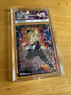 Dragon Ball SS Vegeta, Burst Of Strength Promo Card P-401 Ace Graded 10 Pop 2 - Image 4