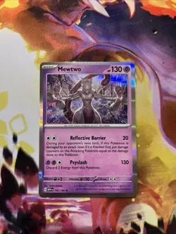 Pokemon TCG Mewtwo 150/165 Scarlet & Violet 151 Rare Holo Card NM Condition - Image 1