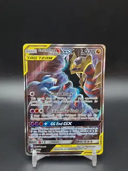 Garchomp & Giratina GX SM193 Black Star Promo LP Pokemon Card - Image 1