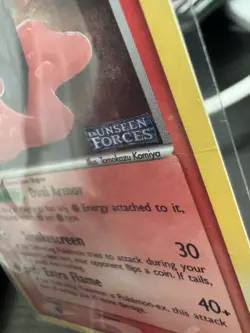 Magcargo 41/115 Reverse Holo Pokemon Card ex Unseen Forces Stamped MP w/ Creases - Image 4