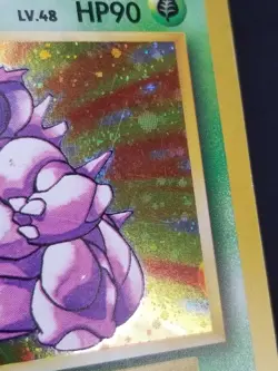 [LP/MP] (D) Swirl! Japanese Base Set Nidoking No. 034 Holo OC Pokemon Card - Image 3
