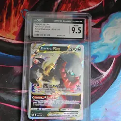 Darkrai VSTAR 099/189 Astral Radiance Ultra Rare Holo VSTAR CGC 9.5 Pokemon Card - Image 1