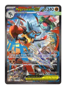 Mega Lucario ex Pokemon Card (Mega Evolution 179/132) SIR - Image 1