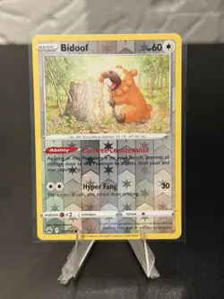Bidoof 111/159 - Crown Zenith Reverse Pokemon Holo Foil Nice! - Image 1
