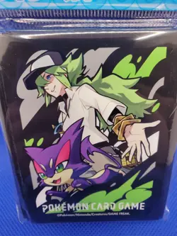 Pokemon Center Japan N＆ Purrloin Card Sleeves 64 Count Deck Shield New - Image 2