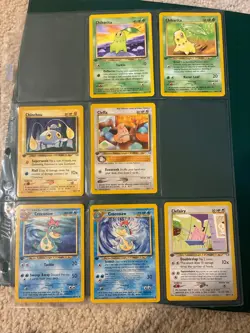 1st Edition Pokemon Card Lot 7 Vintage WOTC Neo Genesis - Image 1