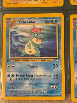 1st Edition Pokemon Card Lot 7 Vintage WOTC Neo Genesis - Image 3