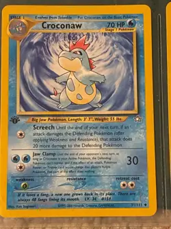 1st Edition Pokemon Card Lot 7 Vintage WOTC Neo Genesis - Image 4