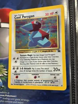 Cool Porygon Holo Black Star Promo Pokemon Trading Card Game - Image 2