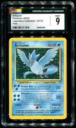 CGC 9 Articuno Holo Rare Legendary Collection 2002 Pokemon Card #2 - Image 1