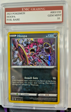 HOOPA HOLO FOIL 2023 Pokemon RARE #83/159 Card GRADED 10 MINT - Image 1