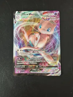 Pokemon Mew VMAX 114/264 Fusion Strike Ultra Rare Holo Full Art Card 310 HP - Image 1