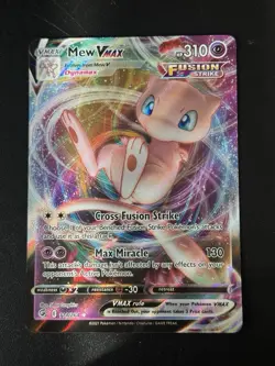 Pokemon Mew VMAX 114/264 Fusion Strike Ultra Rare Holo Full Art Card 310 HP - Image 3