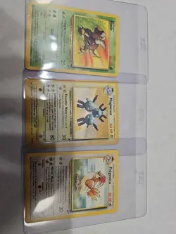 Base Set 2 Pokemon Card Lot Holo Magneton, Pidgeotto, Pinsir - Image 1
