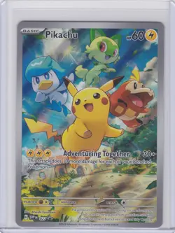 Pikachu Holo Promo SV: Scarlet & Violet Promo Cards 027 NM - Image 1