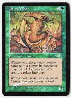 Brood Sliver 120 Rare Legions Magic: The Gathering Foil Lightly Played - Image 1