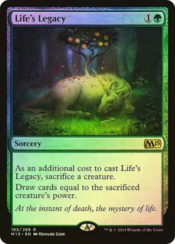 Magic The Gathering MTG LIFE'S LEGACY FOIL Magic 2015 NM Near Mint - Image 1