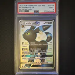 Pokemon Umbreon GX (2019) Hidden Fates SV69/SV94 Shiny Holo Rare Full Art PSA 9 - Image 1