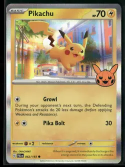 Pikachu 062/193 Holo - Pokemon TCG Trick or Trade BOOster Bundle 2023 - Image 1