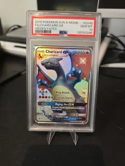 Pokemon TCG Charizard GX Hidden Fates Holo PSA 10 SV49/SV94 Full Art Ultra Rare - Image 1