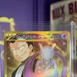 Team Rocket's Mewtwo EX Glory of Team Rocket SV10 130/098 UR Pokemon card holo - Image 2